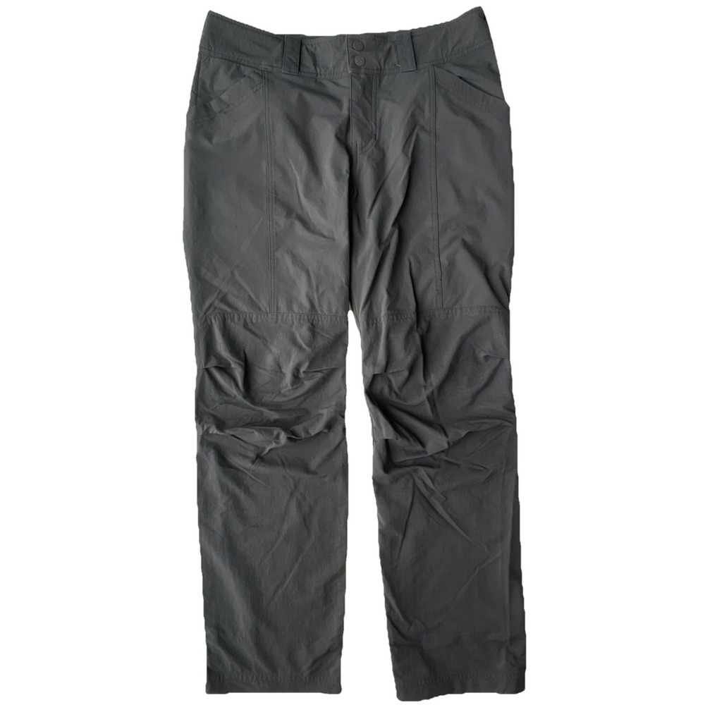 REI Co-op‎ Pants 8P Womens Gray Roll Up Hiking Outdoor Nylon Spandex Stretch